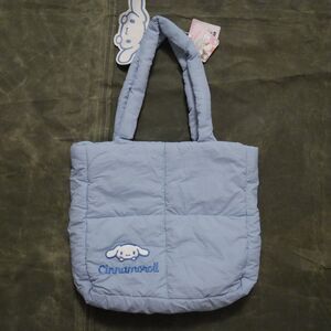 Sanrio 2022 Japan Hello Kitty Quilted Blue Tote Bag Cinnamoroll BlueNWT